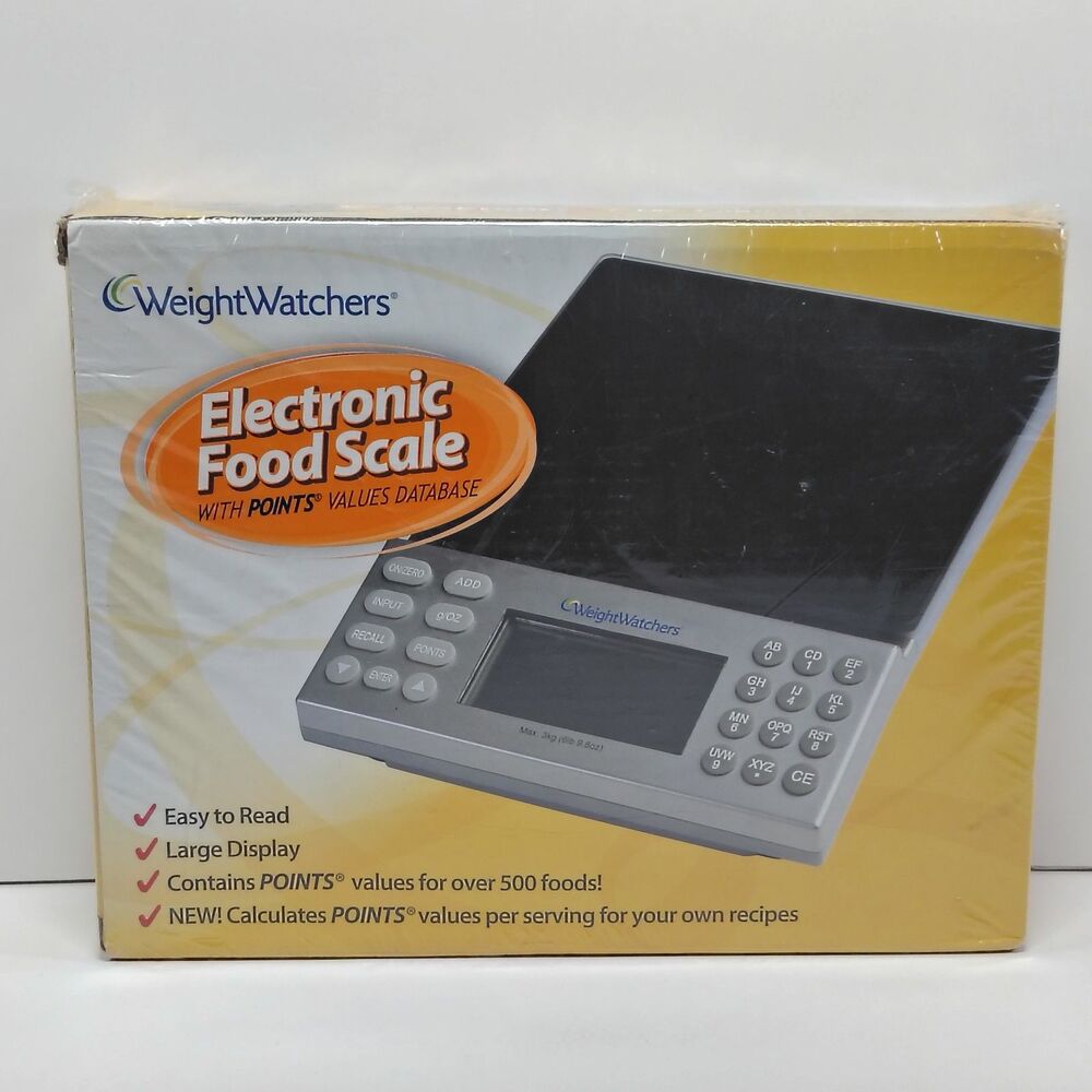 Weight Watchers Electronic Food Scale with Points Database Kitchen Scale NIB